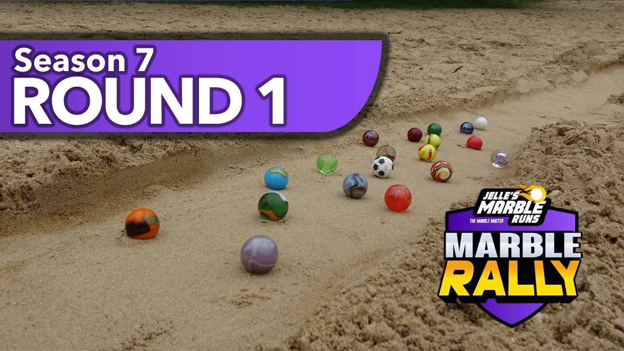 SAND MARBLE RACE 🌞S7: Round 1 - Jelle's Marble Runs
