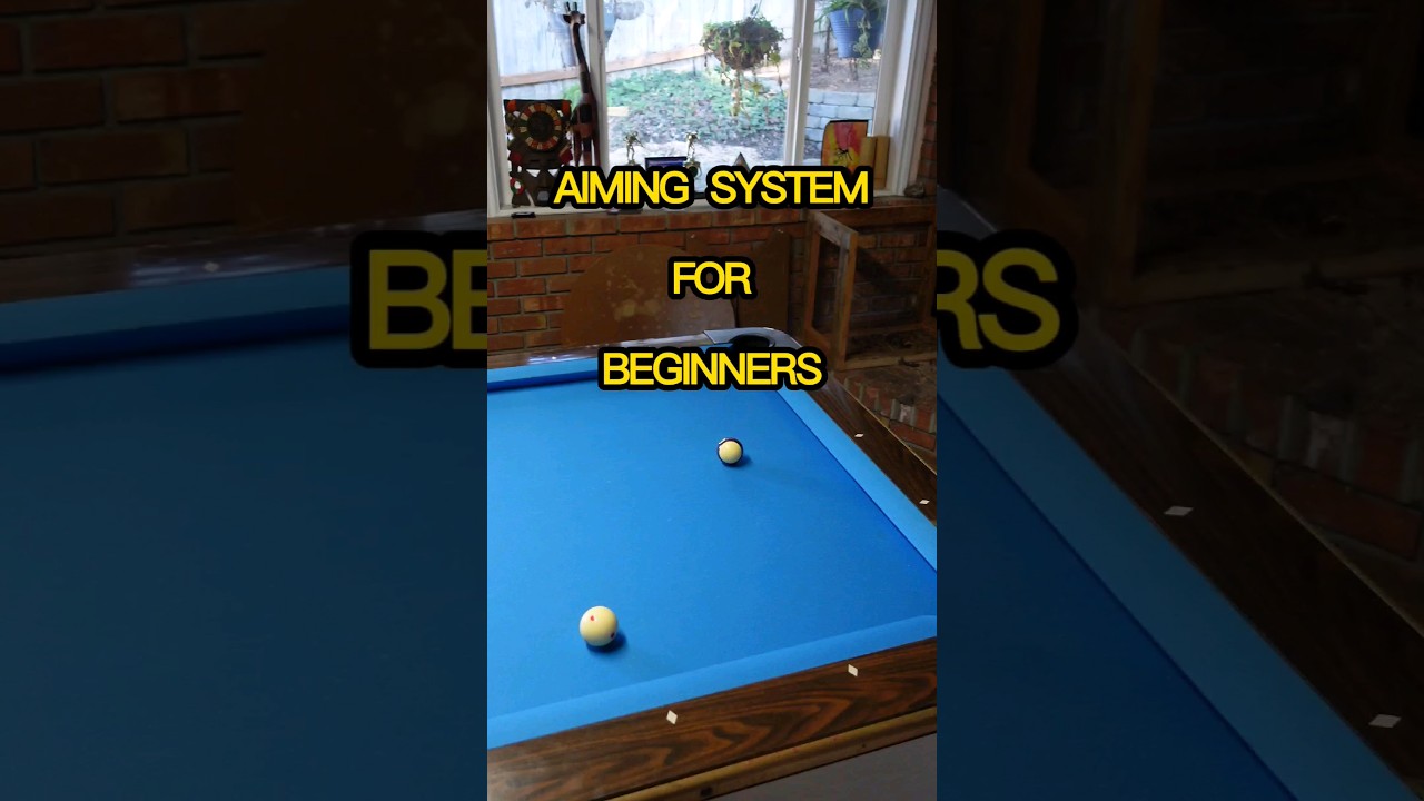 Aiming System for Beginners #billiards #8ballpool #9ball #poolplayer