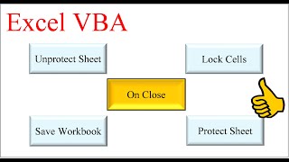 Excel VBA - Auto lock and protect sheets on close