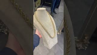 🦍🔥💥Big boy 9ct rope chain 169 grams #gold #jewellery #chain #ropechain #mazal
