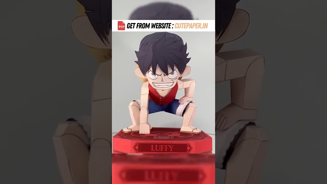 Luffy D Monkey | One Piece | Papercraft | Paper Model DIY