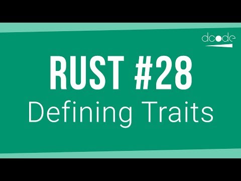 Rust Programming Tutorial 28 Defining Traits
