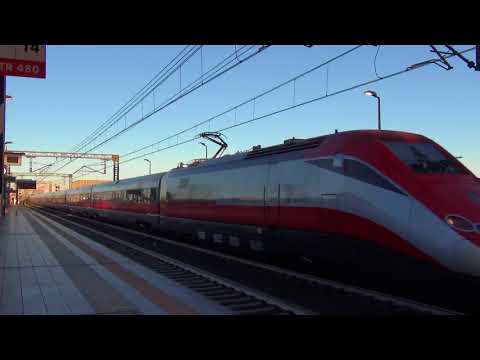 UN ETR 500 FRECCIAROSSA IN TRANSITO A RHO FIERA MILANO. 29 - 12 - 2017