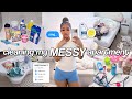 EXTREME APARTMENT DEEP CLEAN Organizing Restock Laundry Declutter