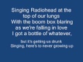 Here's To Never Growing Up - Davedays Lyrics ...