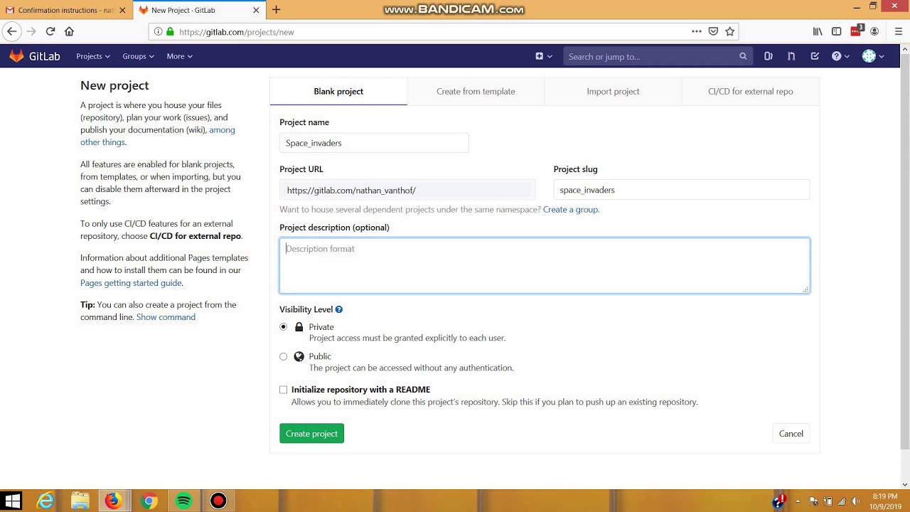 Learning python 22: gitlab and creating SSH keys