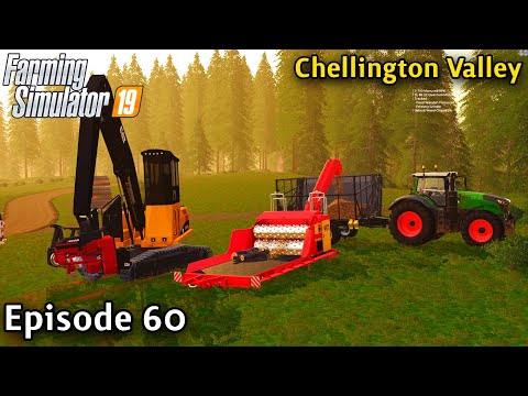 FS19 Timelapse - Chellington Valley Seasons Yr4 Ep 60 USING THE AMAZING WOODCHIPPER BY BLACKSHEEP