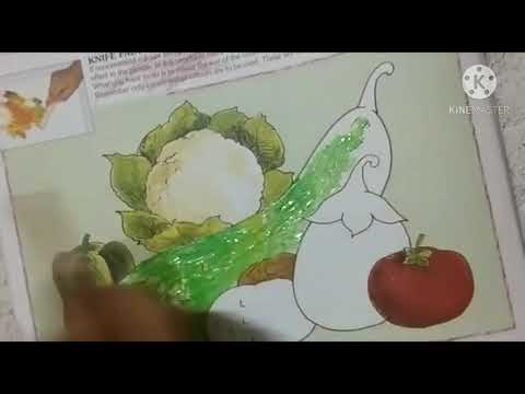 Knife painting/Ice cream stick painting
