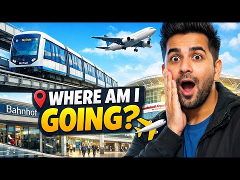 Germany Travel Vlog 🇩🇪 | Train, SkyTrain & Düsseldorf Airport Journey | Bochum to Airport Travel