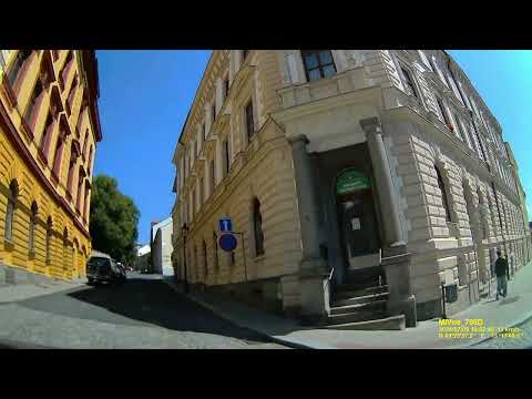 CZ: Klatovy (Klattau). Plzeňský kraj. Rundfahrt durch die Stadtmitte. Juli 2024