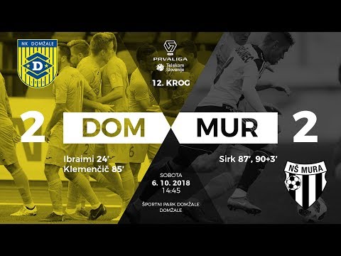 12.krog: Domžale - Mura 2:2 ; Prva liga Telekom Slovenije 2018/2019