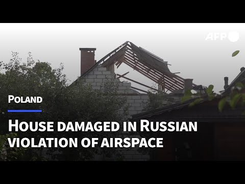 House damaged in Poland after Russian airspace incursion | AFP