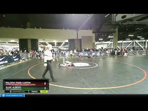 61 Lbs Round 2 - Elise Albeso, Team Aggression WC Vs Paloma Parr-Coffin, Inland NW Wrestling Train