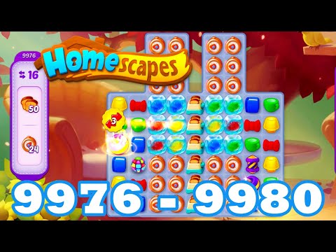 Homescapes Level 9976 - 9980 HD 3 - match puzzle game | Gameplay 9977 | 9978 | 9979 | Android | IOS