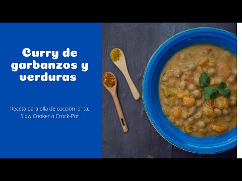 Curry de garbanzos y verduras
