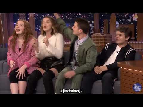 !"Stranger Things cast singing - "Chicken noodle soup