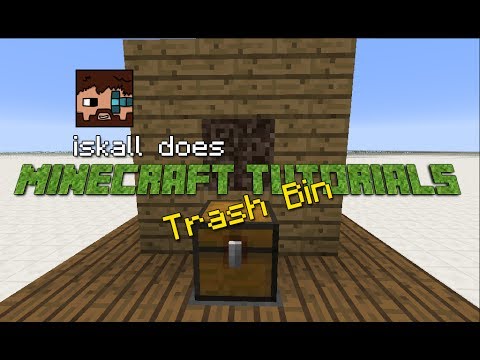 Ultimate Survival Trashcan Tutorial in Minecraft! 🗑️