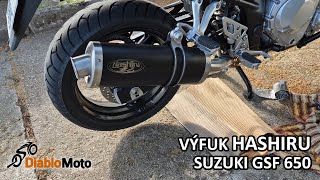 Hashiru laděný výfuk Suzuki GSF 650 ovál