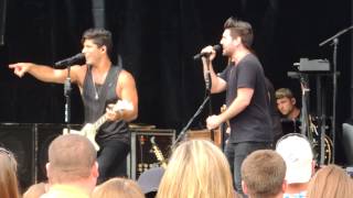 Dan + Shay performing Parking Brake