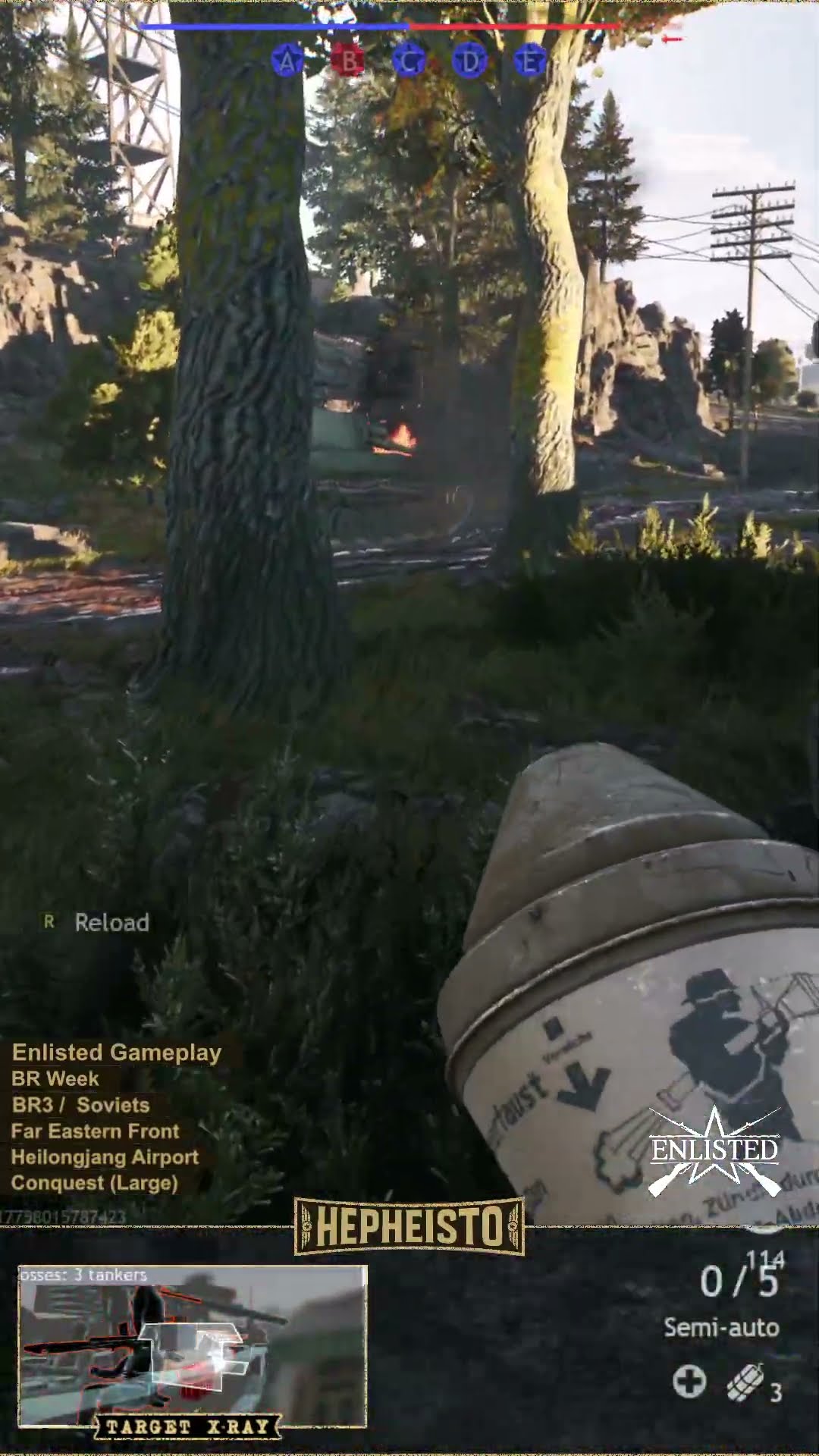 Anti Tank Gunner eliminates Tank Ho-I with Panzerfaust 60