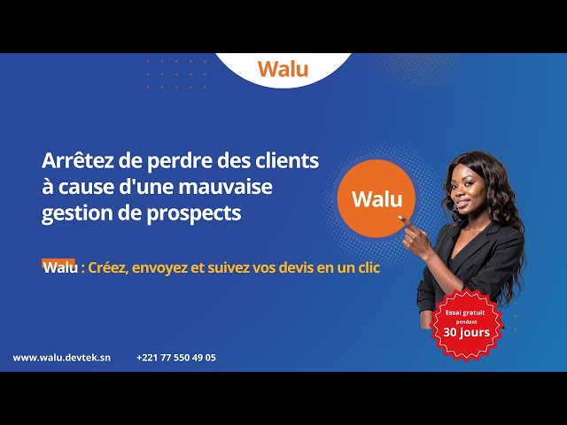 Gestion des devis avec Walu