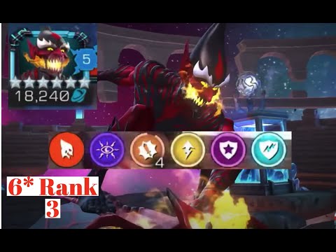 Fully Ramped Up and Synergised 6* Rank 3 Red Goblin