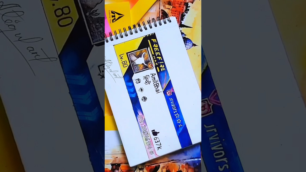 Free Fire drawing Profile Desi gamers | 😱🔥‎⁨@DesiGamers_3d#freefiredrawing #shortsvideo #freefire