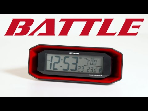 目覚まし時計 【フィットウェーブバトル220】 レッド 8RZ220SR01