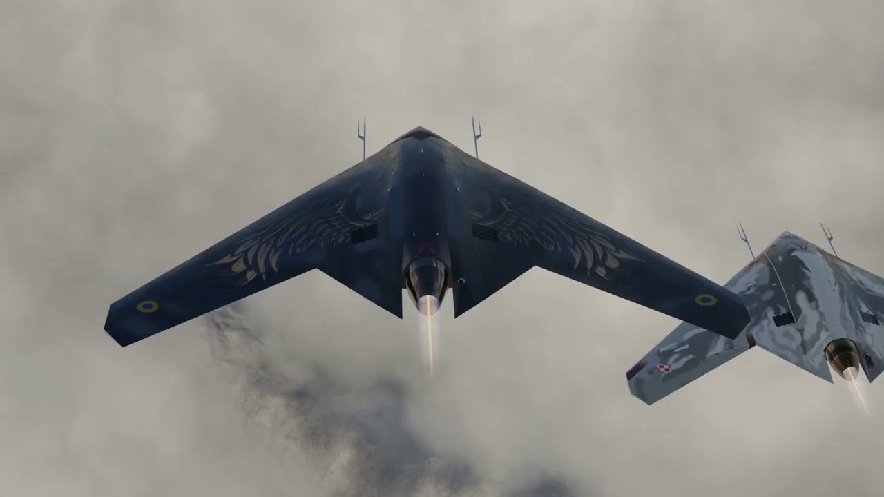 Sukhoi S-70 Okhotnik 3D Model