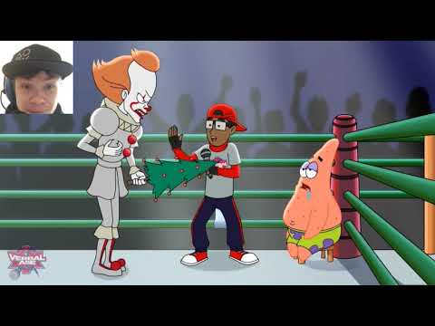 (MADE BY VERBALASE) Evil Reacts: Pennywise VS Patrick - Cartoon Beatbox Battles | Reaction #44