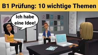 Mündliche Prüfung Deutsch B1 | Gemeinsam etwas planen/Dialog | 10 wichtige Themen | sprechen Teil 3