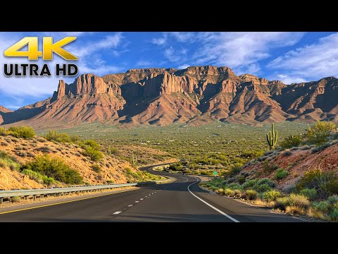 Phoenix to Flagstaff Complete Arizona Desert Scenic Drive 4K