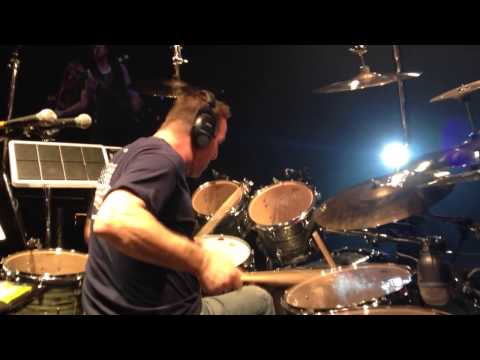 Jim Riley drumming live with Rascal Flatts:  "Here's to you"