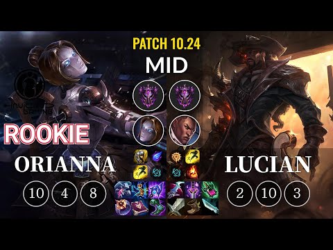 IG Rookie Orianna vs Lucian Mid - KR Patch 10.24