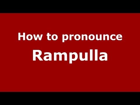 How to pronounce Rampulla