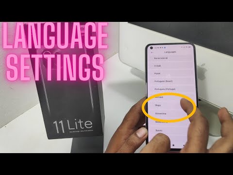 How to change Language in XIAOMI 11 lite | How to change the language on Xiaomi Mi 11 Lite|language