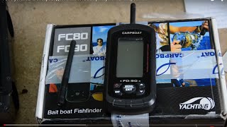 Как установить эхолот на прикормочный кораблик