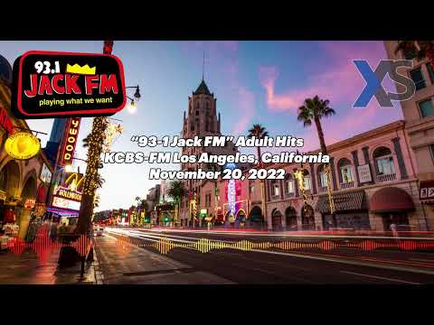 "93-1 Jack FM" KCBS-FM Los Angeles, California - November 20, 2022