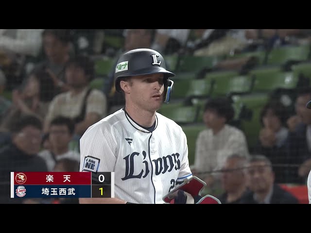 【1回裏】チャンスを逃さない!! ライオンズ・ネビン レフトへのタイムリーヒットで先制!! 2025年5月1日 埼玉西武ライオンズ 対 東北楽天ゴールデンイーグルス