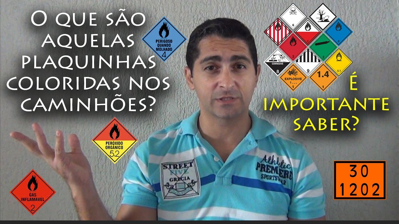 O que são aquelas plaquinhas coloridas nos caminhões? É importante saber?