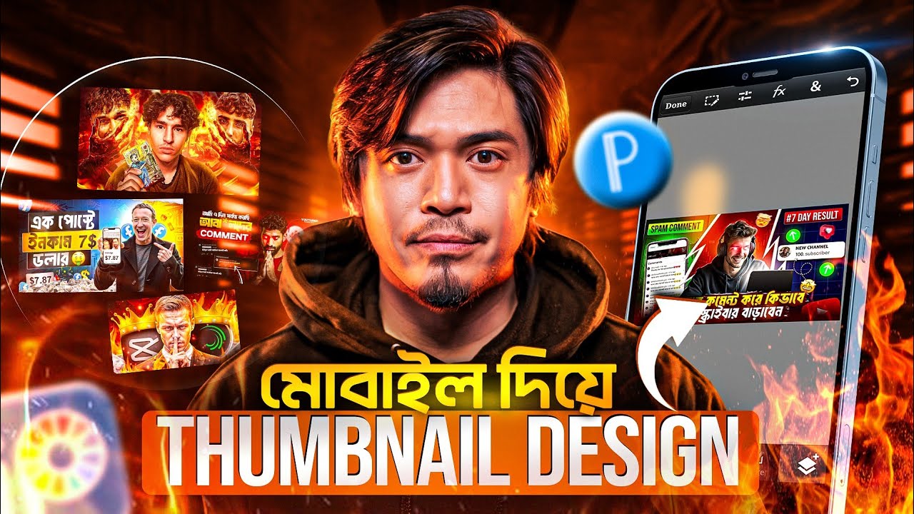 Thumbnail: Design Pro-Level Thumbnails Using Just Your Phone | Advanced Tutorial