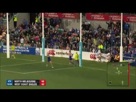 AFL - Shannon Hurn's  75 Metre Bomb Freak Goal