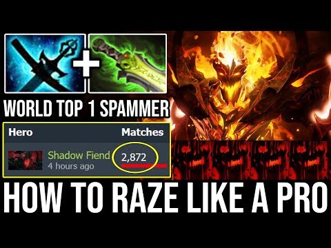 NEW SF GOD!!! How to Raze Like Pro by TOP 1 SF SPAMMER 2800 MATCHES PERFECT RAZE Ez 21Kills Dota 2