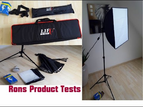 Studio Beleuchtung Life of Photo LED Dauerlicht Set Fotostudio Leuchten Softbox 120W/profi10200lm