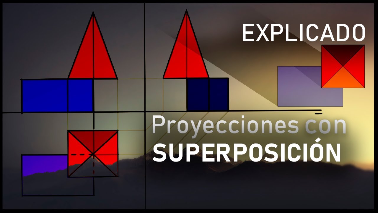 Proyección ortogonal con SUPERPOSICIÓN | Explicado | #Visual