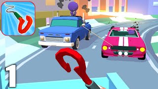 Hook Master - Gameplay Walkthrough Part 1 Levels 1-15 (Android & iOS)