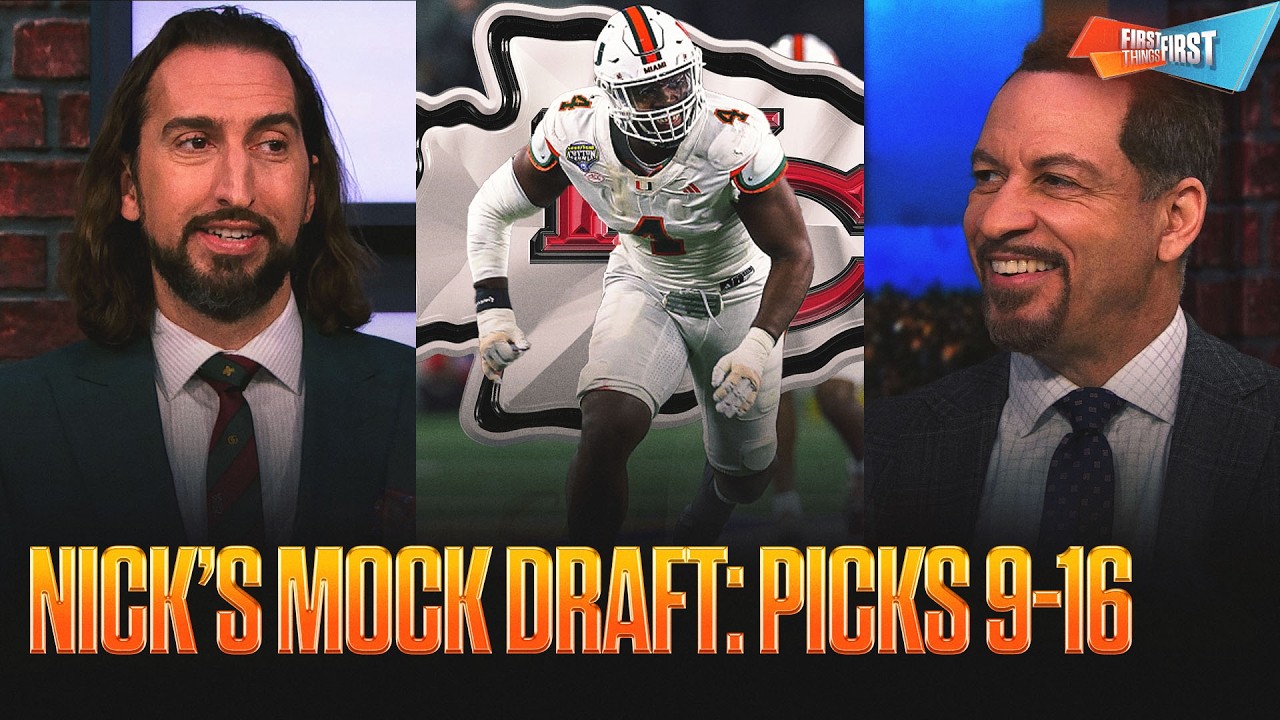 Chiefs take Reuben Bain Jr, Ravens focus on o-line, and celeb picks in Nick's Official Mock Draft