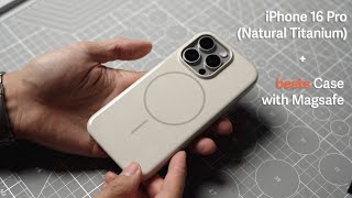 iPhone 16 Pro (Natural Titanium) + Apple Beats Case (Summit Stone) Unboxing - ASMR