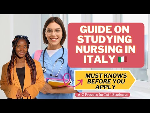 HOW TO  STUDY NURSING IN ENGLISH IN ITALY| INTERNATIONAL STUDENTS GUIDE| STUDY IN ITALY 2025