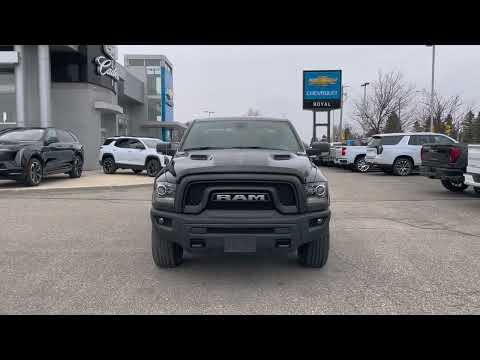 2022 Ram 1500 Classic Warlock 4x4 Crew Cab 5'7" Box in Black for sale at Royal Chevrolet in Orangeville, ON